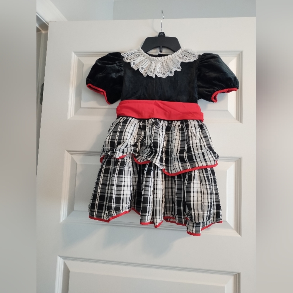 Plaid Black and Red Vintage Dress